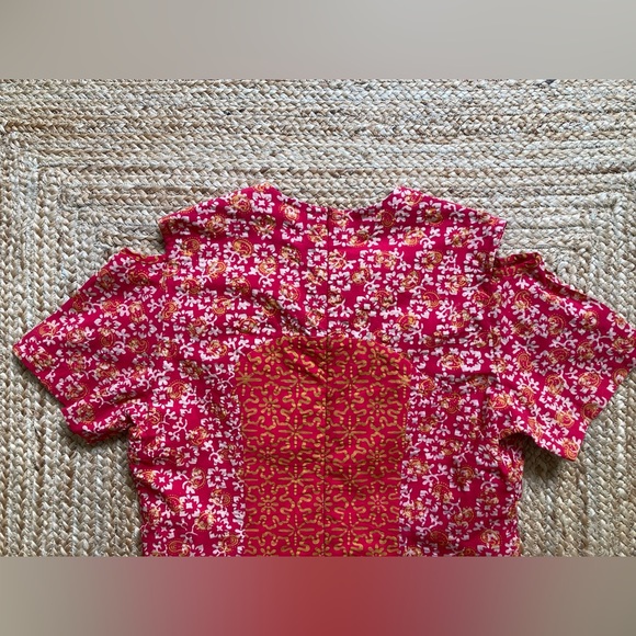 Red Dress - Batik Print Size M - Picture 5 of 16